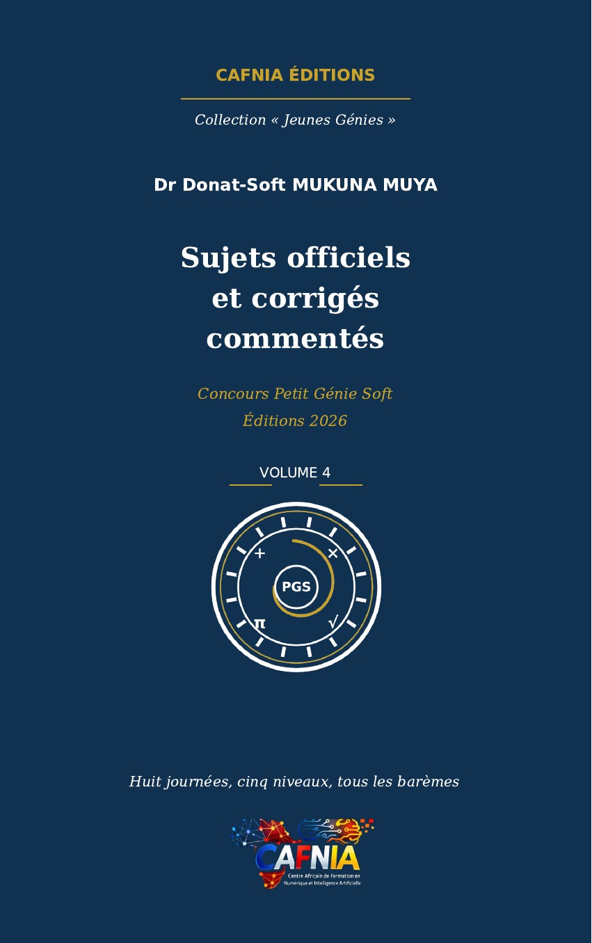 Page de garde — Sujets officiels et corrigés commentés — Volume 4